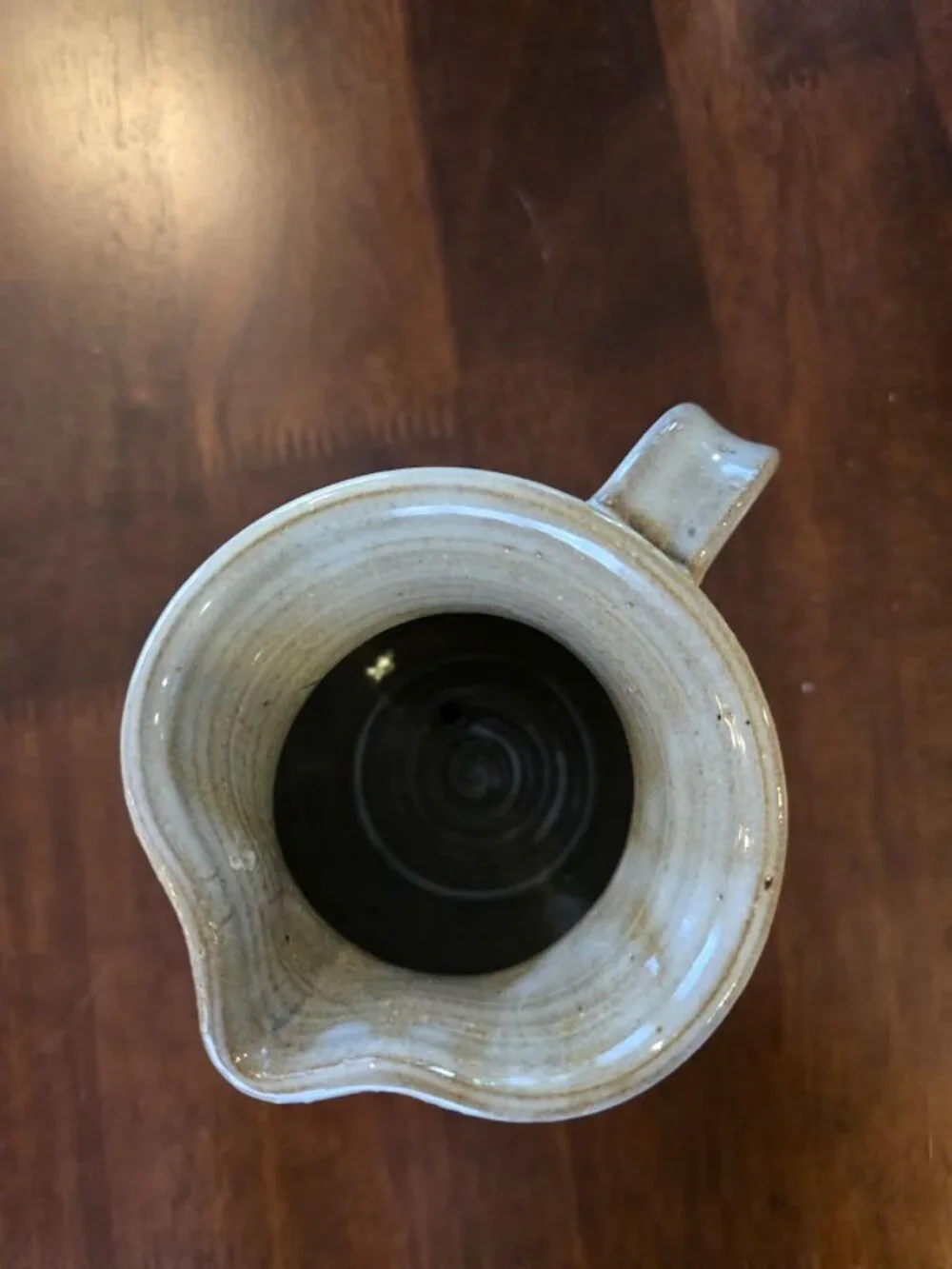 VTG Jugtown Ware Salt Glaze Blue Pine Seagrove, NC Pitcher - Original Stamp